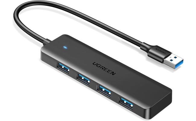 UGREEN USB 3.0 Hub 4 Ports – Ultra Slim USB-A Splitter for Laptop & PC